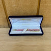 Slimline Ballpoint Pen - Pink Tinted Abalone Pearl & Gold Plated Metal