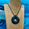 Bound Pounamu Disc Pendant