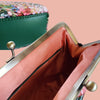 Fleur Woods Large Velvet Clutch Bag