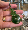 Te Wahi Pounamu Flower Jade Double Pikorua 52mm
