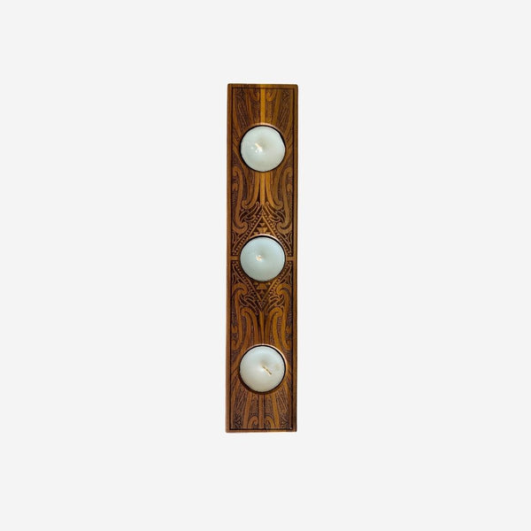 Native Wood Tea Light Holder