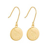 Round Fern Pendant Earrings