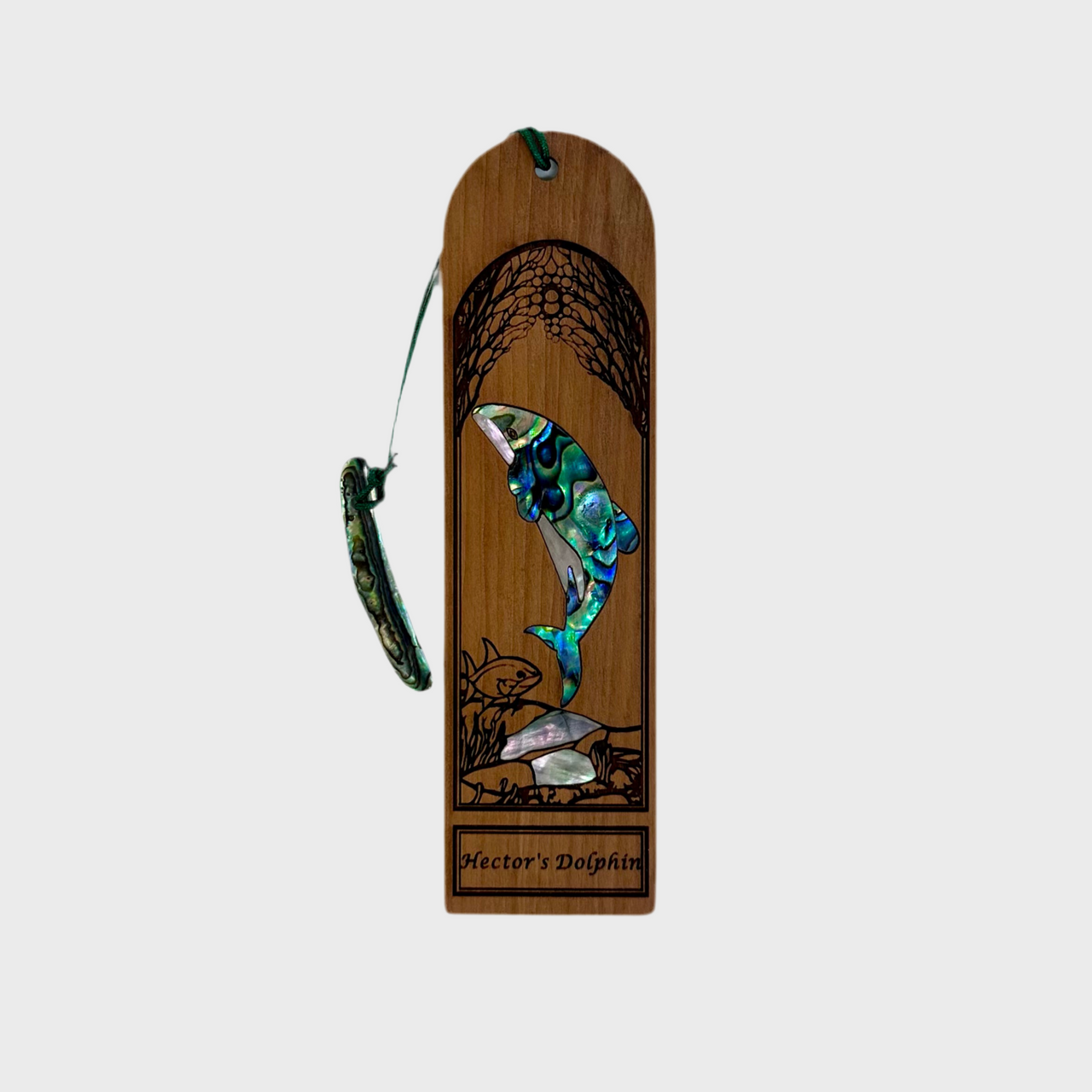 Native Wood and Shell Bookmark - Animals