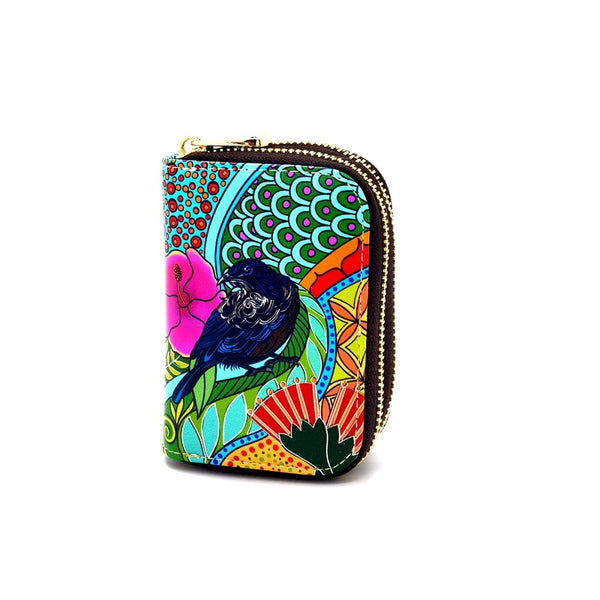 NZ Artist Double Zip Card Holder