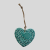 Kiwi Koru Ceramic Heart