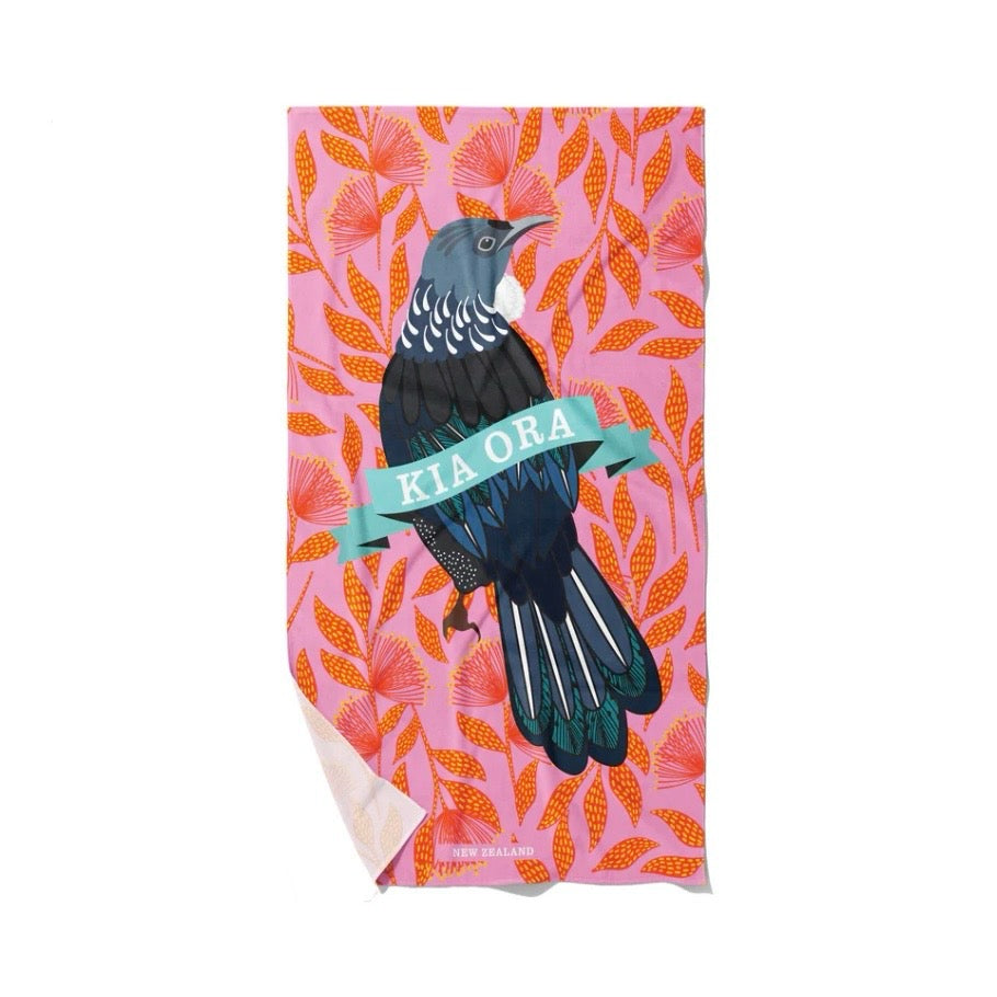 Kia Ora Tūī Tea Towel