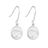 Round Kiwi Pendant Earrings