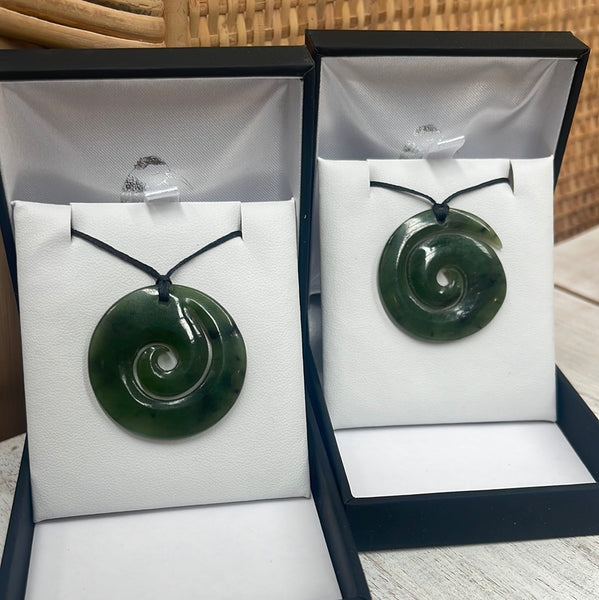 Greenstone Koru Necklaces 35mm