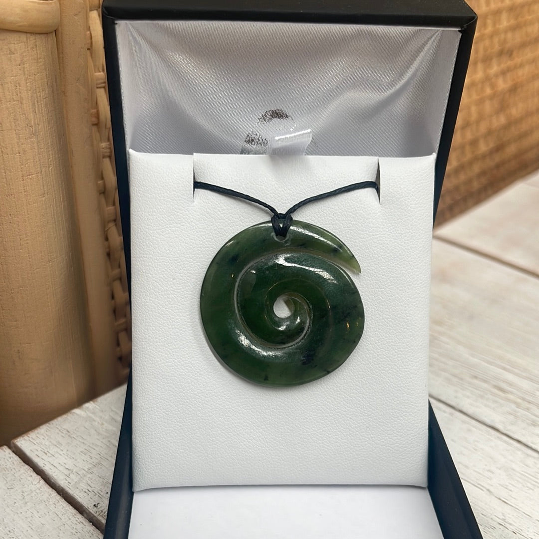 Greenstone Koru Necklaces 35mm