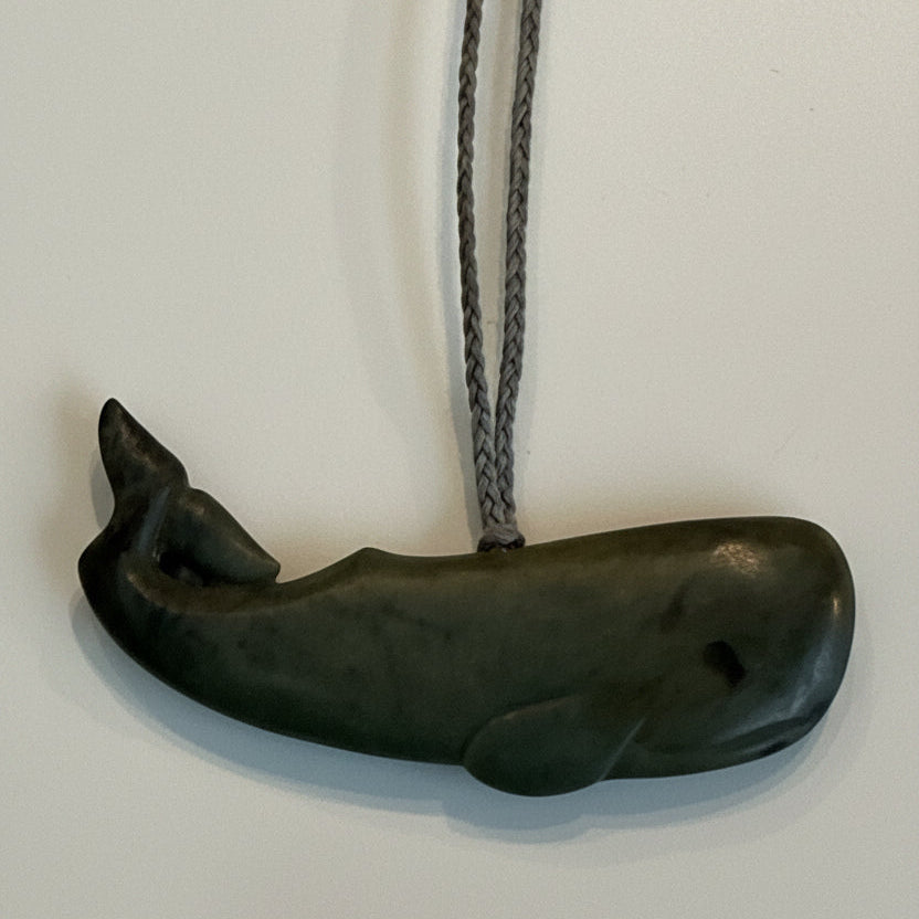 Parāoa (Sperm Whale) Pounamu Necklace