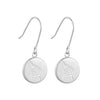 Round Fern Pendant Earrings