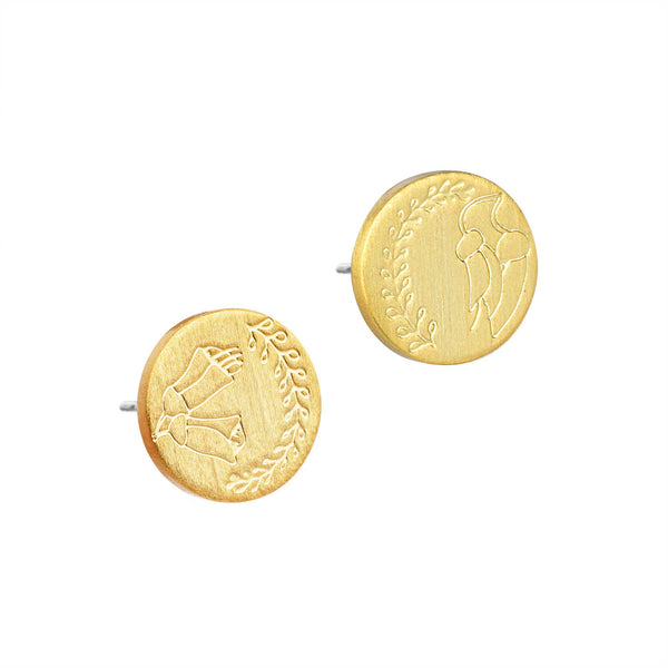 Kowhai Spring Stud Earrings