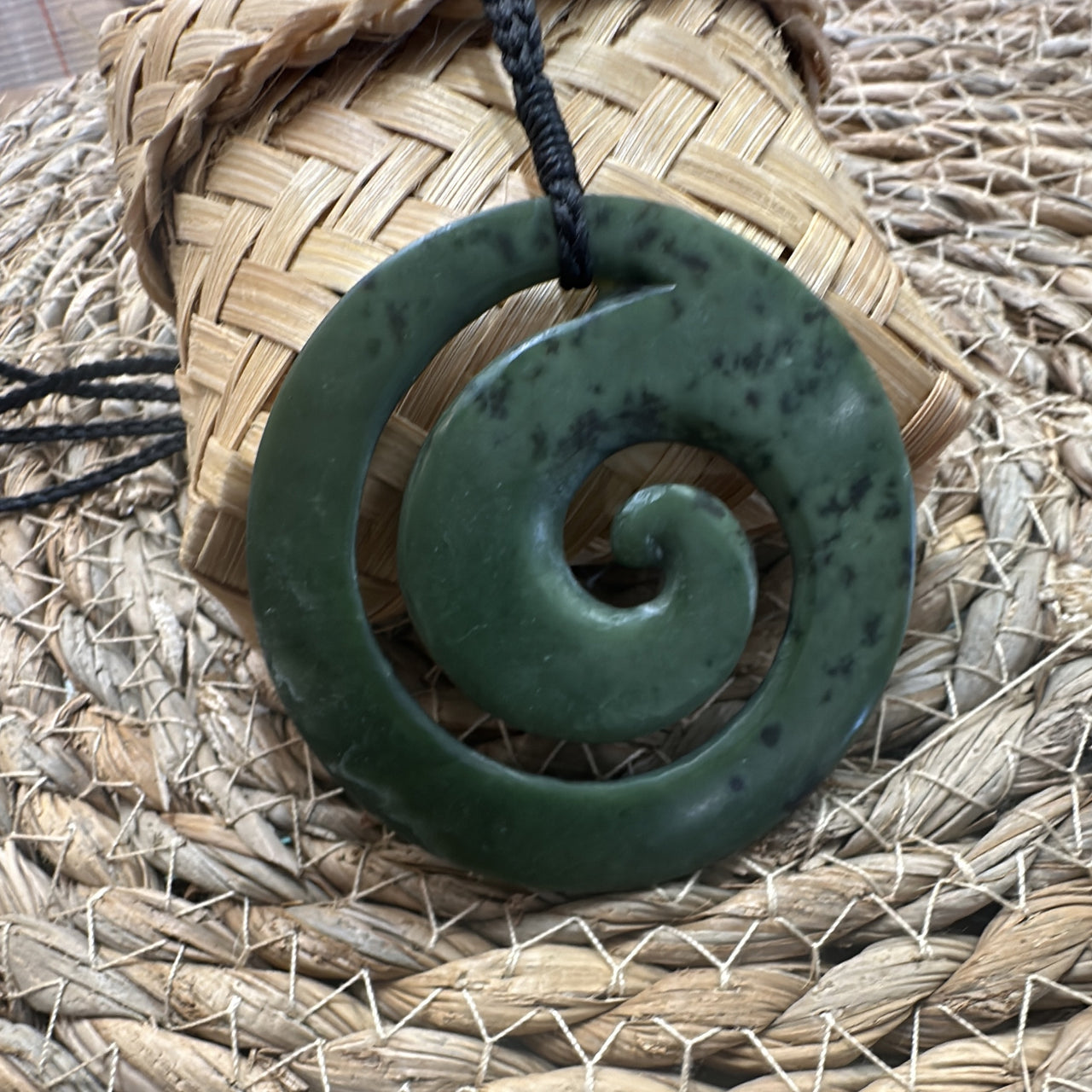 Large Kokopu Koru Necklace