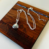 S/S & Paua Half Clam Shell Necklace