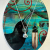 S/S & Paua Double Shell Pearl Necklace