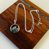 S/S & Paua Wave Necklace 16mm