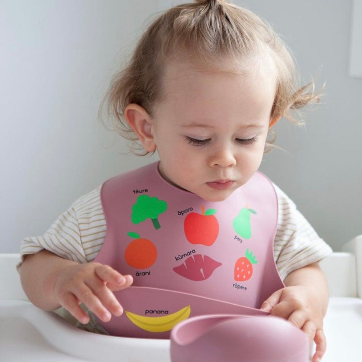 Silicone Baby Bib - Fruit and Veg