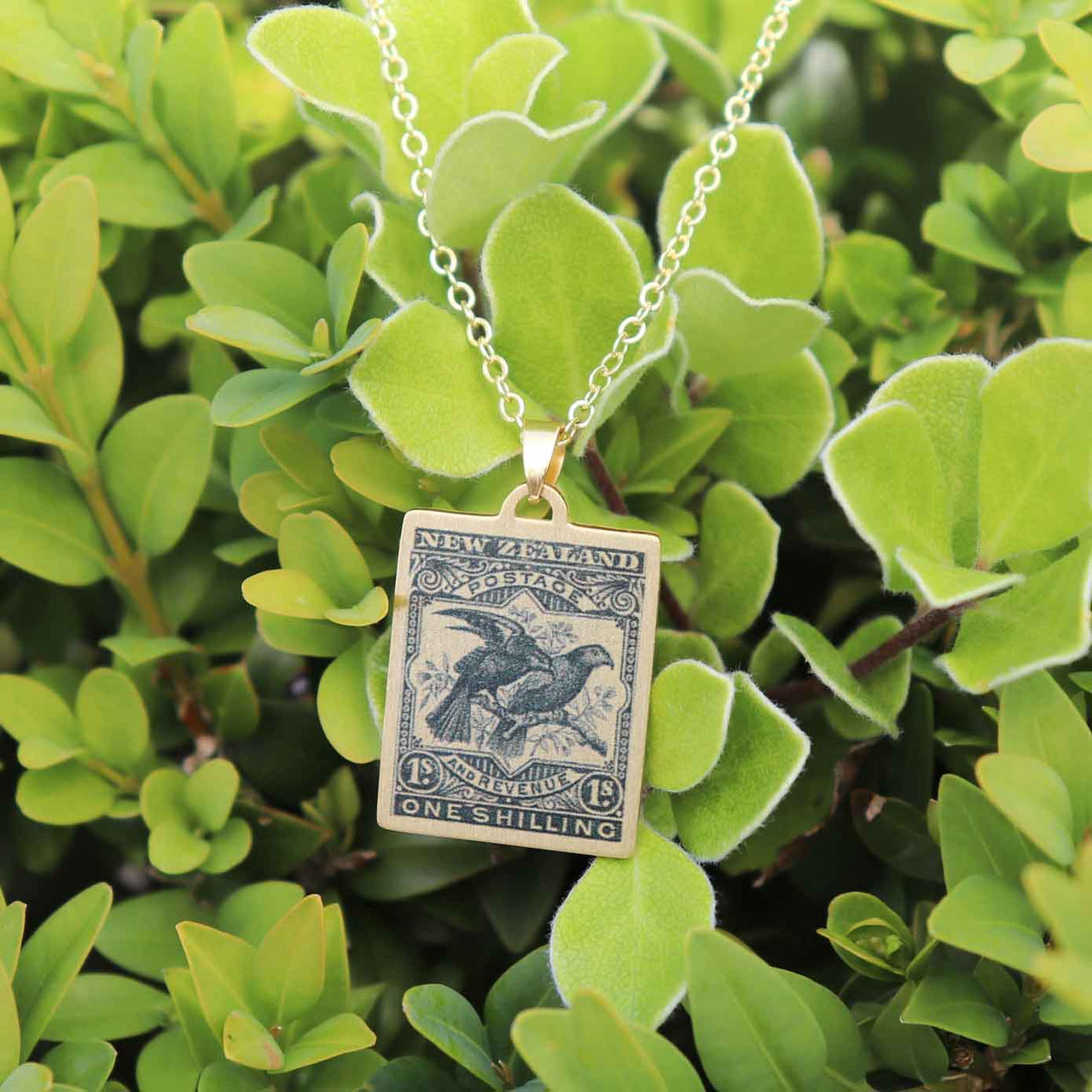 Kea and Kaka – 1898 Pictorial Stamp Necklace