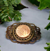 One Cent Coin Brooch