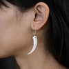 Huia Beak Earrings - Mother of Pearl