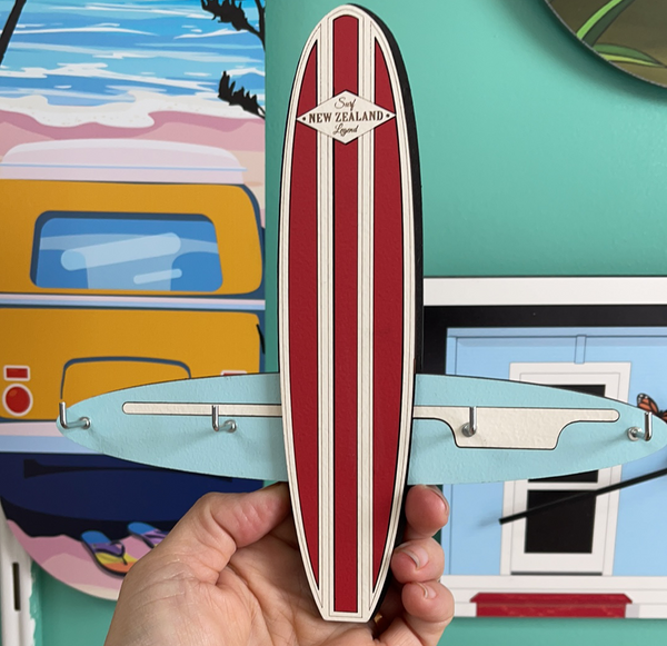 Surfboard Key Holder