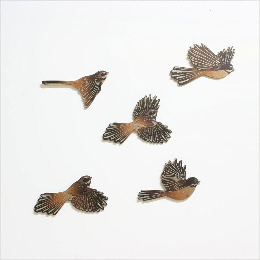 NZ Native Birds Wall Sets - Fantail