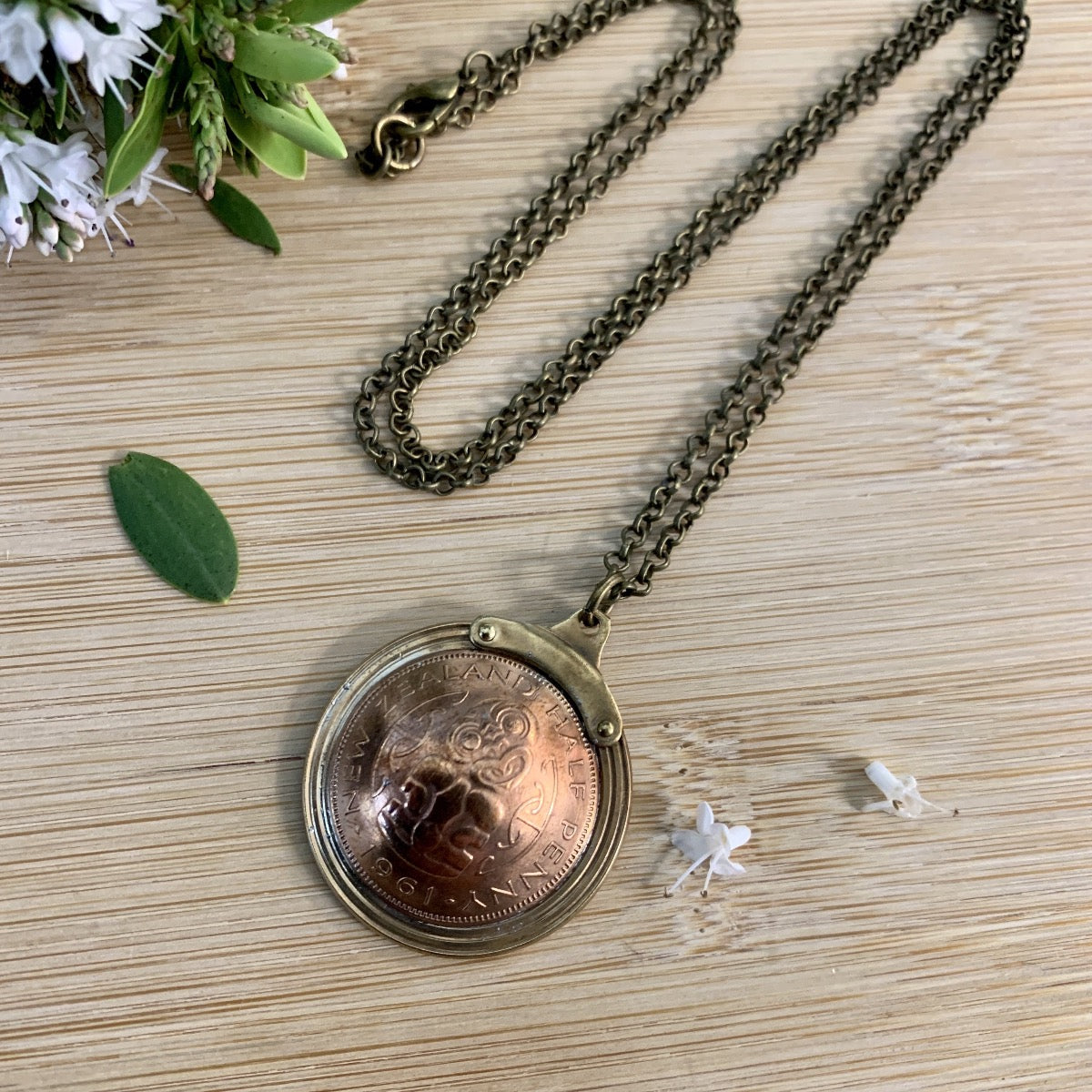 Half Penny Pendant Necklace